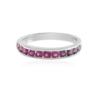 Anillo en plata con Rodolita