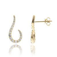Pendientes en oro con Diamante I1 (H)  (CIRARI)