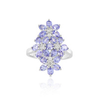 Anillo en plata con Tanzanita