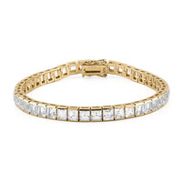 Brazalete en plata con Topacio blanco