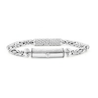 Brazalete en plata con Diamante I1 (G) (Nan Collection)