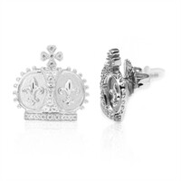 Pendientes en plata con Zircón (Dallas Prince Designs)