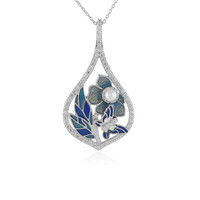 Collar en plata con Perla blanca Freshwater (Adela Silber)