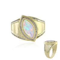 Anillo en oro con Ópalo Welo AAA (de Melo)