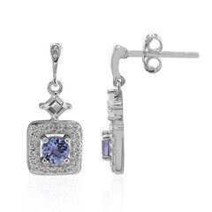 Pendientes en plata con Tanzanita