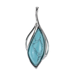Colgante en plata con Turquesa