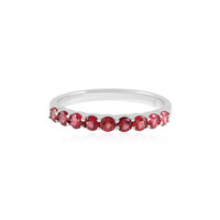 Anillo en plata con Espinela roja noble
