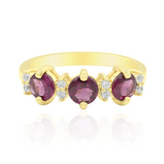 Anillo en plata con Rodolita