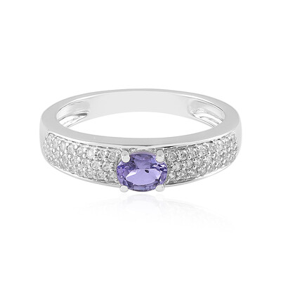 Anillo en plata con Tanzanita