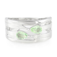 Anillo de hombre en plata con Turmalina