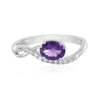 Anillo en plata con Amatista de Siberia