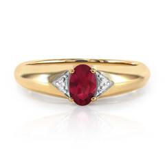 Anillo en oro con Rubelita