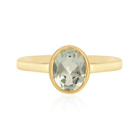 Anillo en plata con Amatista verde