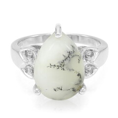 Anillo en plata con Ágata dendrítica
