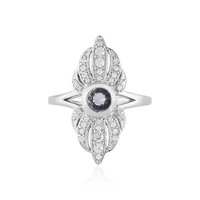 Anillo en plata con Tanzanita sin calentar