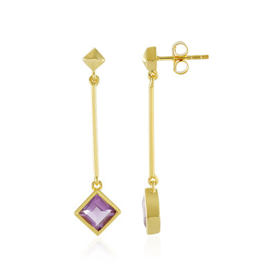 Pendientes en plata con Amatista Rosa de Francia