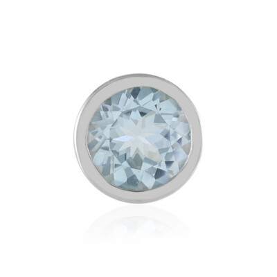 Colgante en plata con Topacio azul cielo (MONOSONO COLLECTION)