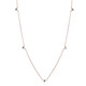 Collar en oro con Diamante azul cielo I2