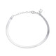 Brazalete en plata con Topacio blanco