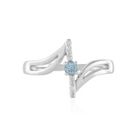 Anillo en plata con Aguamarina Santa María