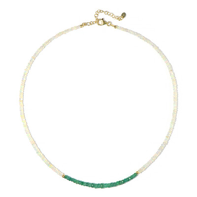 Collar en plata con Esmeralda de Zambia