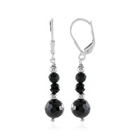 Pendientes en plata con Espinela negra