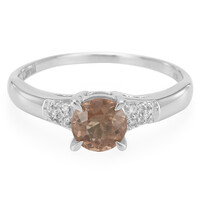 Anillo en plata con Turmalina cuprífera