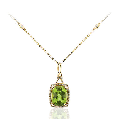 Collar en oro con Peridoto de Dashihe (CIRARI)