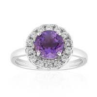 Anillo en plata con Amatista de Marruecos