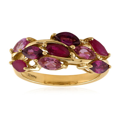 Anillo en plata con Rodolita