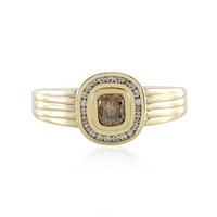 Anillo en oro con Diamante chocolate SI2 (de Melo)