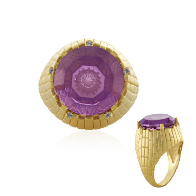 Anillo en plata con Amatista