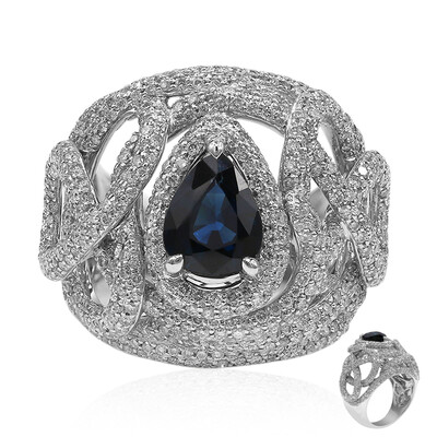 Anillo en oro con Zafiro azul (Estée Collection)