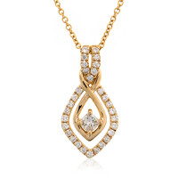 Collar en oro con Diamante limpio a lupa F (LUCENT DIAMONDS)