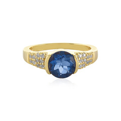 Anillo en plata con Fluorita de color cambiante