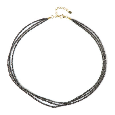 Collar en plata con Diamante negro