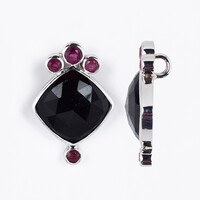 Colgante en plata con Turmalina negra