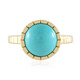 Anillo en plata con Turquesa bella durmiente (Faszination Türkis)