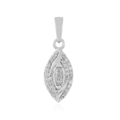 Colgante en plata con I1 (I) Diamante