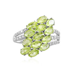 Anillo en plata con Peridoto