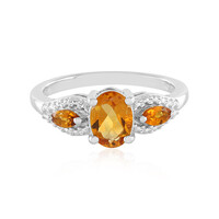 Anillo en plata con Citrino