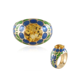 Anillo en plata con Citrino (Adela Silber)