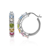 Pendientes en plata con Topacio azul cielo