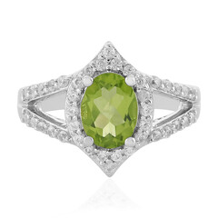 Anillo en plata con Peridoto