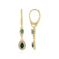 Pendientes en plata con Grandidierita