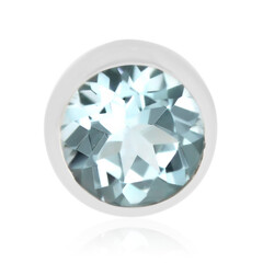 Colgante en plata con Topacio azul cielo