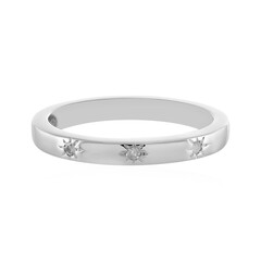 Anillo en plata con Diamante I4 (J)
