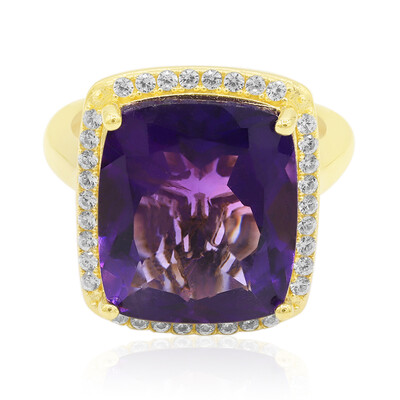 Anillo en plata con Amatista de Marruecos