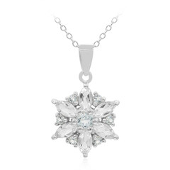 Collar en plata con Topacio blanco