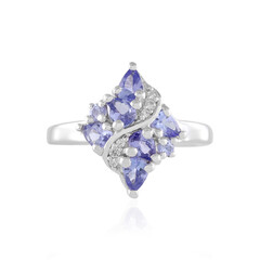 Anillo en plata con Tanzanita